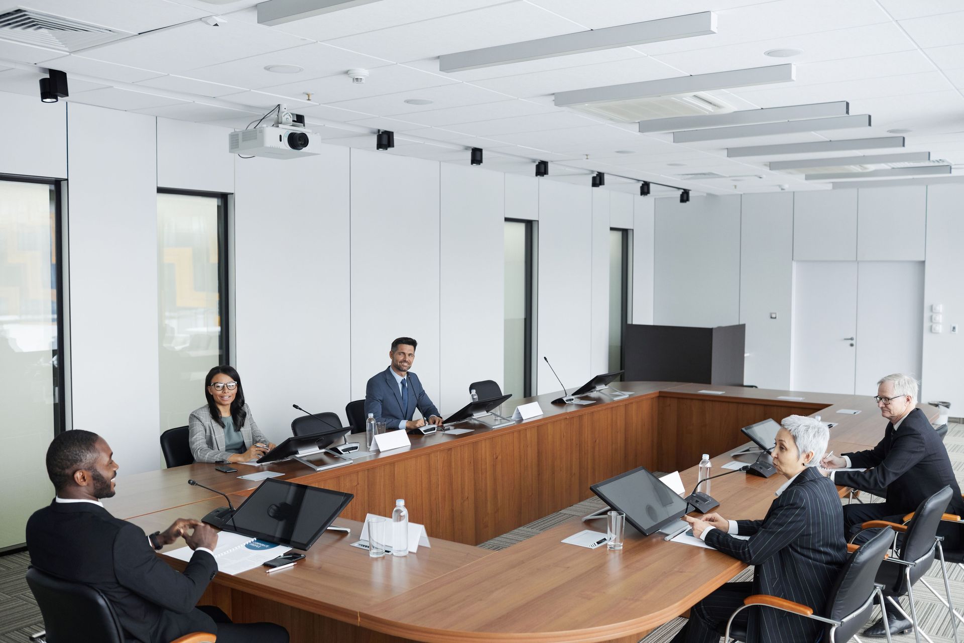 Meeting room video conferencing and one-touch join system