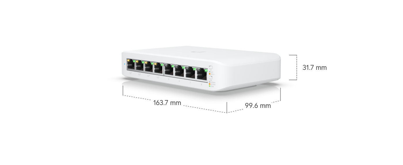 UniFi Switch Lite 8 PoE, view 4