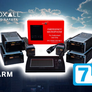 Baldwin Boxall VIGIL3 voice alarm system rack