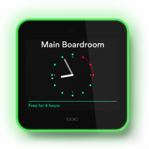 Evoko Liso Room Booking Screen