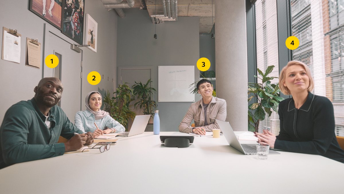 Jabra PanaCast 50 Video Bar System: in a meeting room